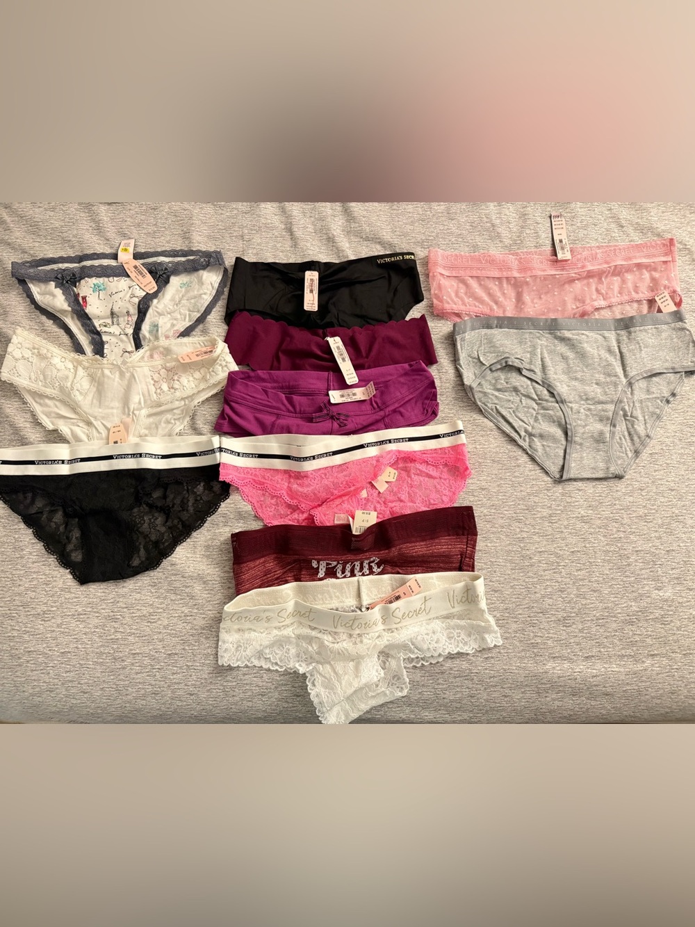 NWT Victoria's Secret Lace & Cotton Underwear Bundle (11 total)